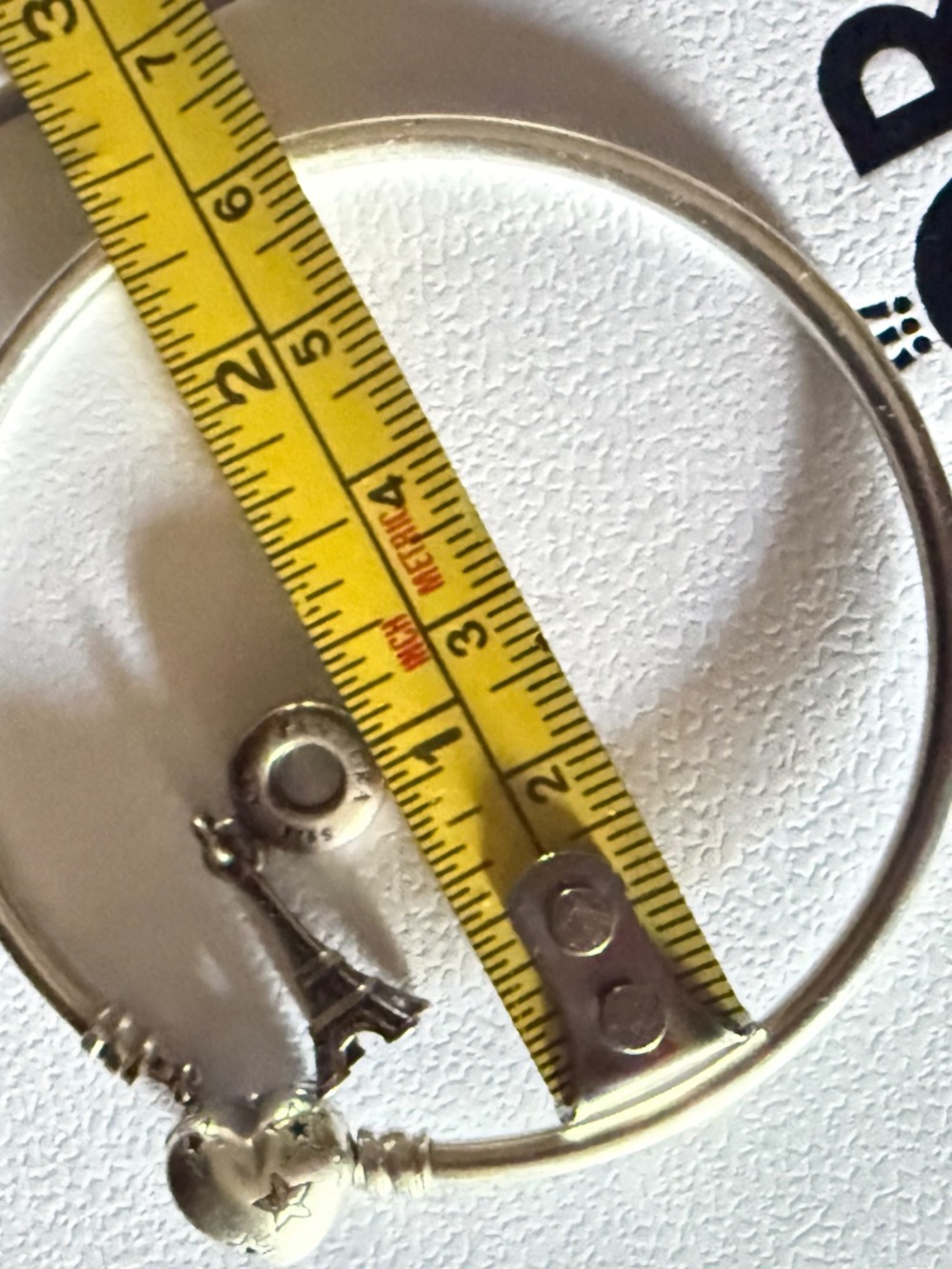 Pandora bangle and charm - Picture 3 of 3